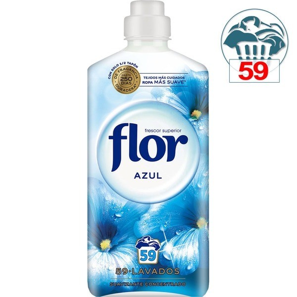 Flor Suavizante azul 59 lavados